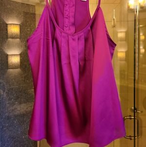 Satin purple tank top